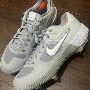 Nike Alpha Huarache Elite 2 Grey Baseball metal cleats size 9.5 womens